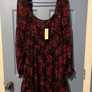 Beautiful black and red Francesca’s Dress